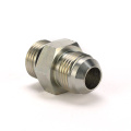 1JO Hydraulic adapter JIC/SAE Male thread carbon steel hydraulic hose fitting pipe fitting pipe adapter